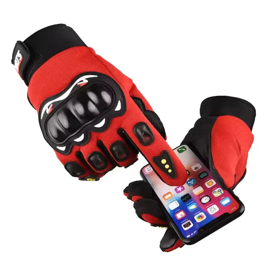 Men's Breathable Motorcycle Gloves Closed Finger Racing Gloves for Outdoor Sports Crossbike Riding