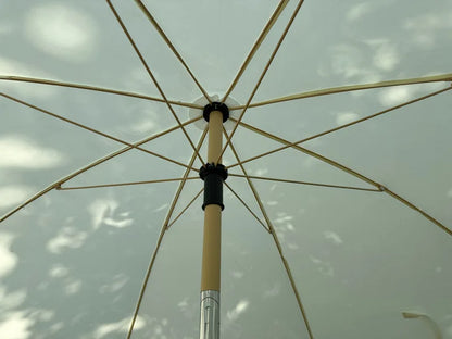 Elegant and minimalist outdoor slanted tassel umbrella, beach camping sun shading garden courtyard leisure umbrella