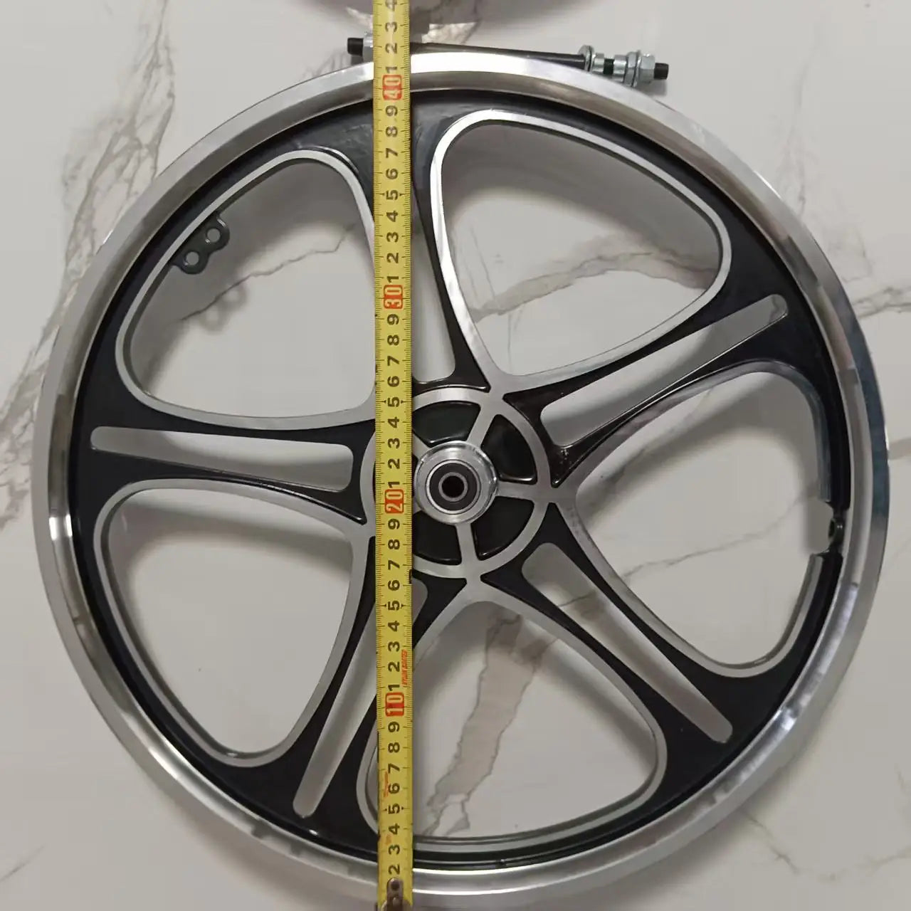 Aluminum Alloy Bicycle Wheel Set for Children, Integrated Ring, Folding Car, Disc Brake, 20 Inchlloy Wheel Hub Disc Brake