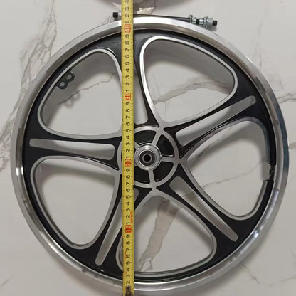 Aluminum Alloy Bicycle Wheel Set for Children, Integrated Ring, Folding Car, Disc Brake, 20 Inchlloy Wheel Hub Disc Brake