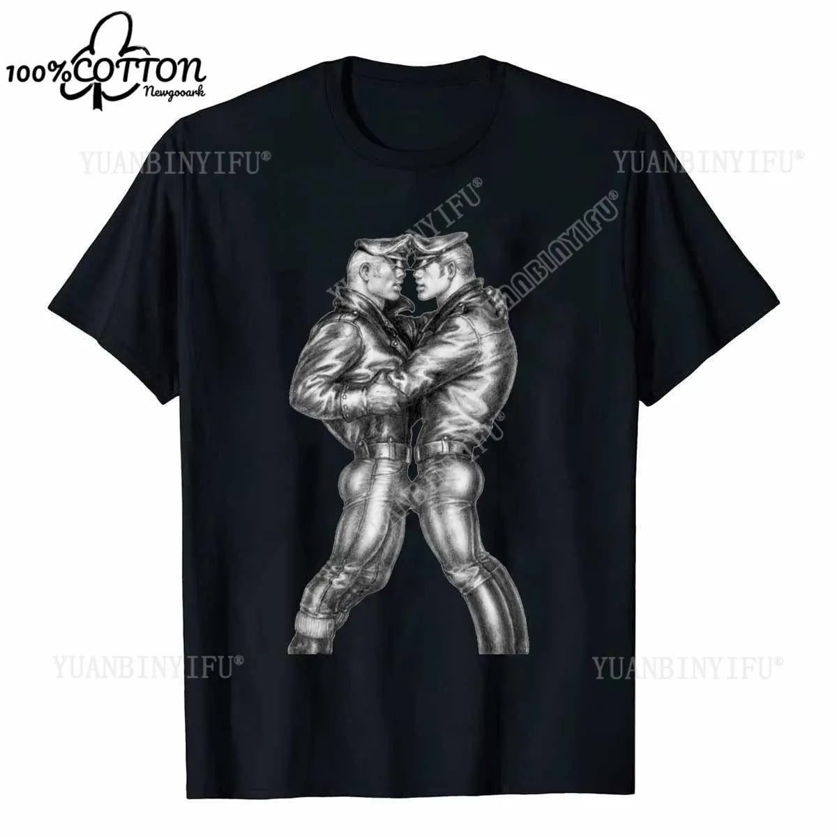 D LGBT GAY SCHWUL TOM OF FINLAND Casual pride cotton t shirt SAILOR MATROSE COPS KING Men Unisex tshirt Streetwear T-SHIRT