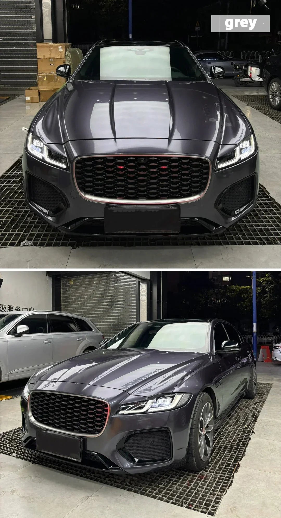 Car Stickers DIY Self Adhesive Glossy Films Gray Silver Red Wrap Vinyl Film Waterproof Anti Scratch Sticker for Car Accessories
