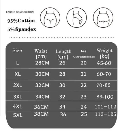 2Pcs Plus Size Women's Cotton Underwear High Waisted Tummy Control Panties Full Coverage Briefs Jacquard Ladies Panty Shaper