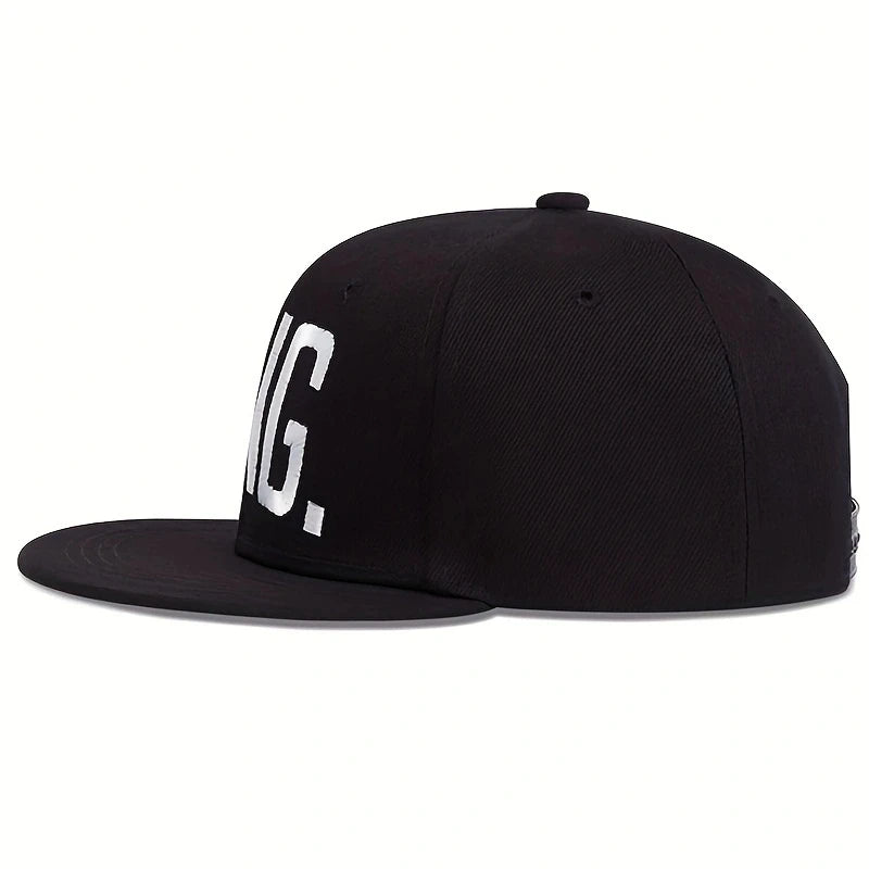 1piece Unisex King Letter Embroidery Hip Hop Hat Outdoor Adjustable Sunscreen Leisure Hat Spring Autumn Travel Tourism Vacation