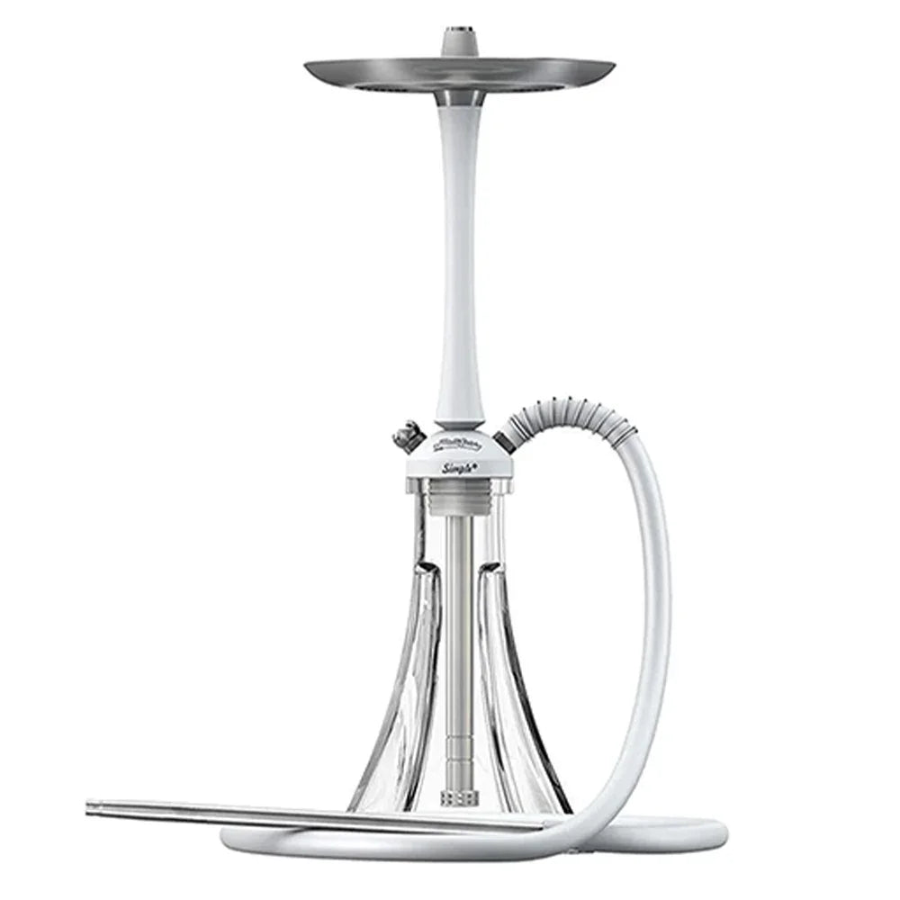 MattPear Simple Hookah Shisha Set 304 Stainless Steel 56cm single tube Large Hookah Shisha Set With Bottle
