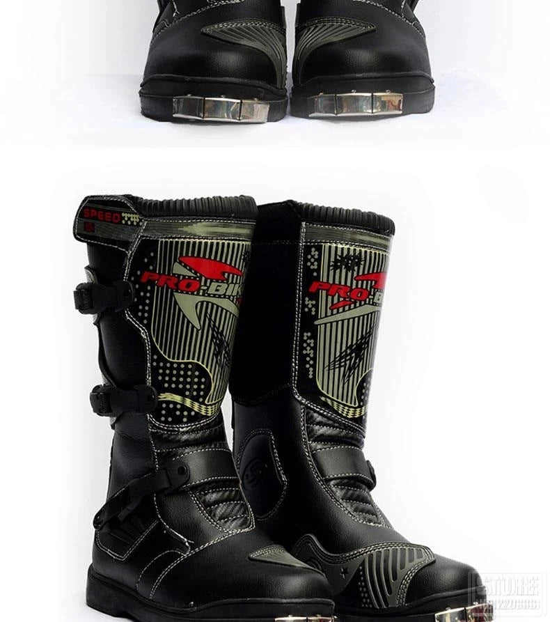 Motorcycle Boots Men Waterproof PU Boots Anti-drap Moto Boots Motocross Motorcycle Shoes Protection Motorcycle Long Thigh Boots