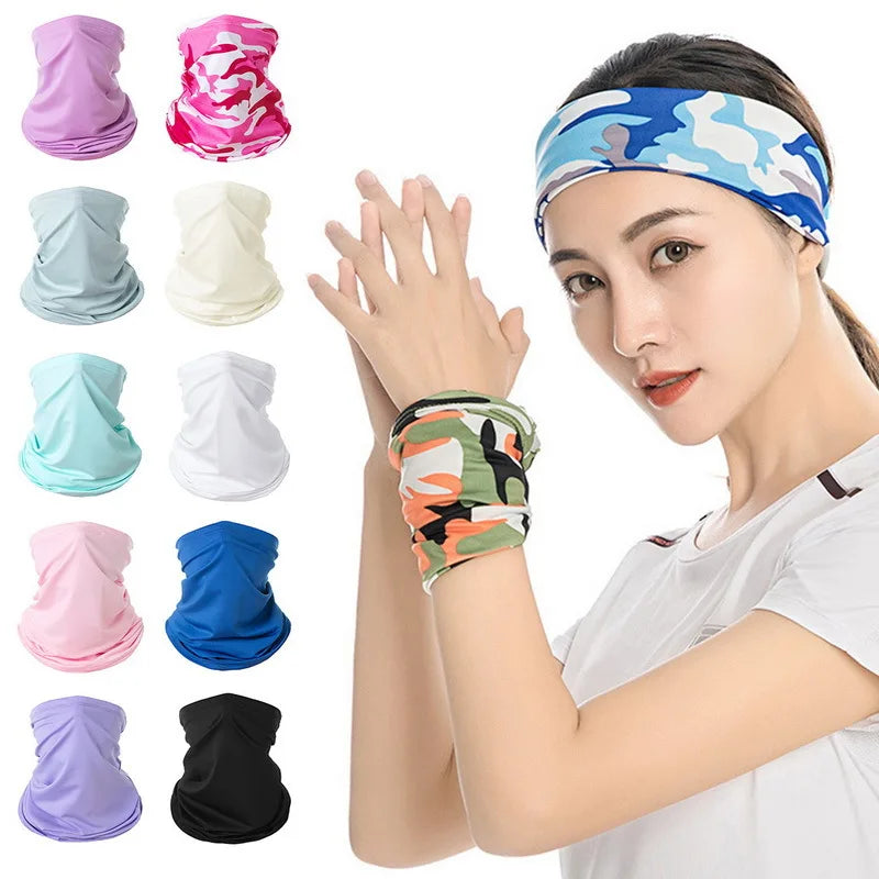 Summer Cycling Face Mask Motorcycle Balaclava Mask Uv Protection Scarf Men Women Bandana Neck Cover Outdoor Fishing Hiking Golf
