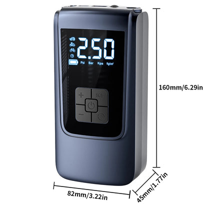 7.4/12V Digital Air Pump 150PSI Smart Air Compressor Portable Tyre Electric Inflator Tire Pump for Vehicle Truck Motorbike Balls