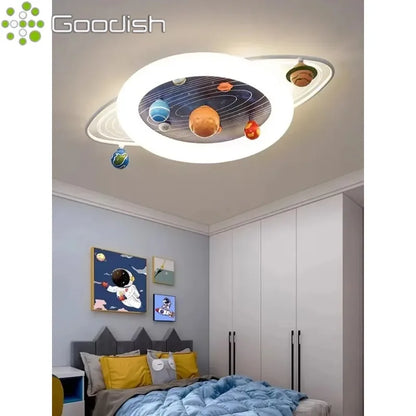 Modern Minimalist Nordic LED Home Ceiling Lights Cartoon Astronaut Space Art Creative Lamp for Living Room Decoration Chandelier