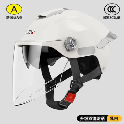 Summer impact protection safety open face motorbike helmet motorcycle short lens ordinary tail wing black