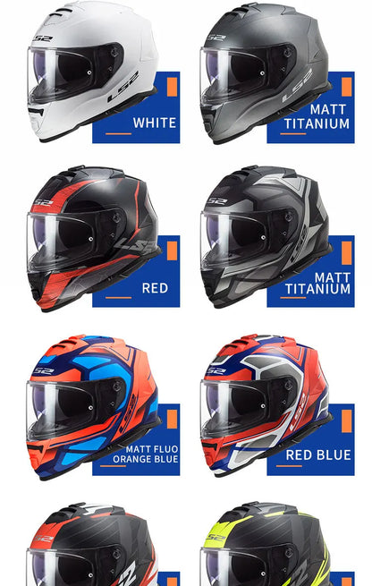 Capacete LS2 STORM Motorcycle Helmet ls2 ff800 full face helmets casque moto casco ECE Certification