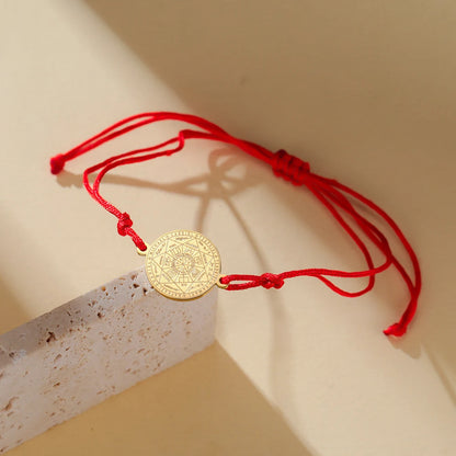 Dawapara Seven Archangels Seal Bracelet Solomon Protection Blessing Amulet Stainless Steel Religious Jewelry