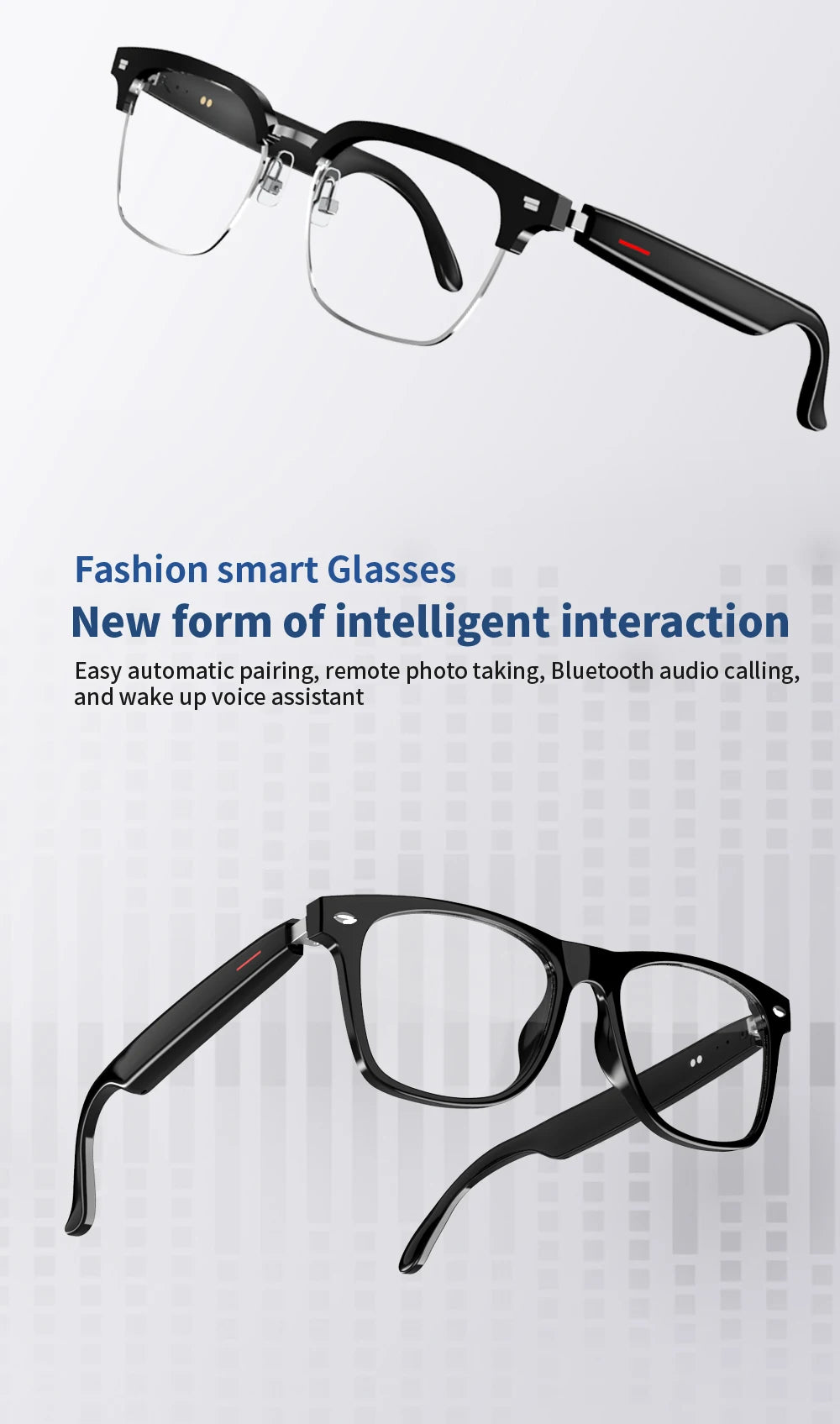 E13 Waterproof Cycling Glasses,Bluetooth Smart Glasses,Audio Call,Music,Bluetooth Headset,Sunglasses, Anti-blue Light Glasses