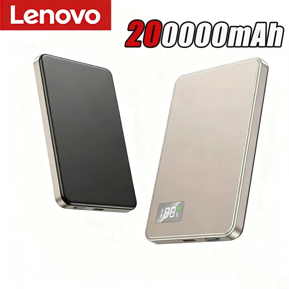 Lenovo 500000mAh Wireless Magnetic Power Bank PD22.5W Super Fast Charging External Battery for Magsafe For iPhone Huawei Samsung