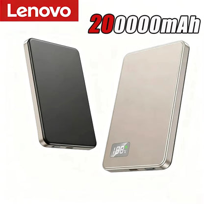 Lenovo 500000mAh Wireless Magnetic Power Bank PD22.5W Super Fast Charging External Battery for Magsafe For iPhone Huawei Samsung