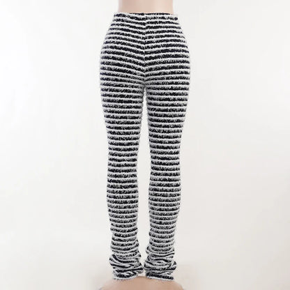 Color Block Stripes Pants Women High Waist Loose Sweatpants Women's Bodycon All-match Summer Trouseres For Female 2023