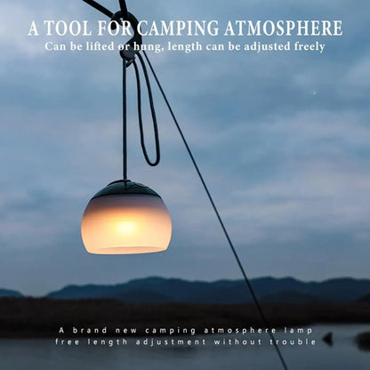 Camping Light With Hook 4 Mode Adjustable LED Tent Light Portable Outdoor Lantern Rechargeable LED Tent Lantern For Fishing Camp