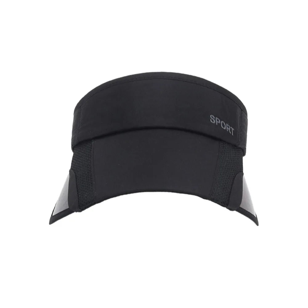 Casual Scalable Sports Sun Hat Wide Brim UV Protection Empty Top Hat Sunscreen Golf Hat Summer Baseball Cap Fitness