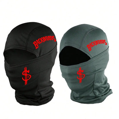1/2/3 piece neutral printed balaclava facial mask, lightweight and breathable, suitable for skiing, football, cycling