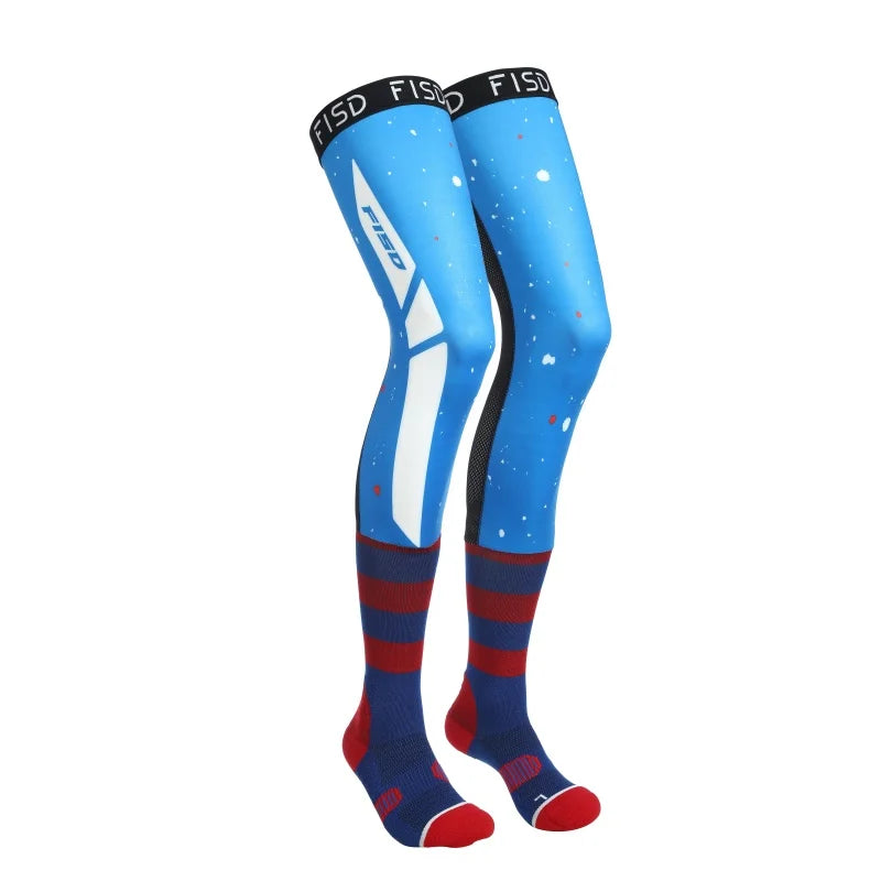 Motorcycle compression knee brace, enduro sock, motocross knee socks, ATV MX knee protection, motorcycle sports sock, 202