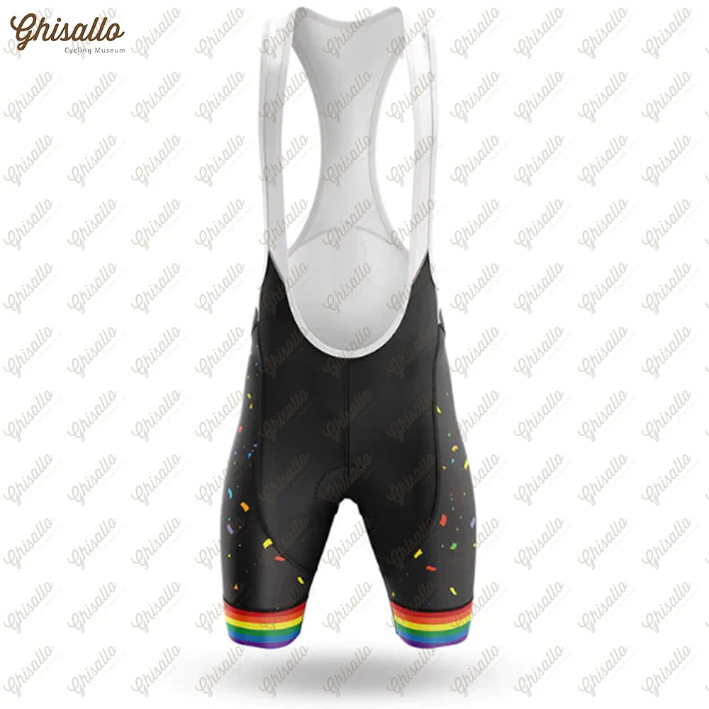 Team Ride with Pride Cycling Jersey Set, Road Bike Equipment, Men's Cycling Shirt, Quick Dry Bicycle Clothes, New