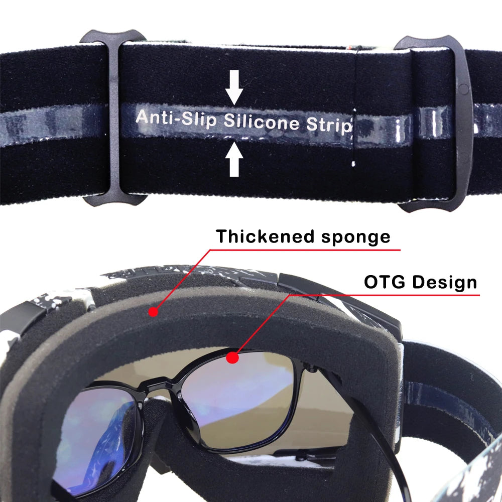 Youth MX Goggles with Tearoffs Windproof Motocross Glasses Men Dual-Cycle Defogging UV400 Protection Dirt Bike Enduro Goggles