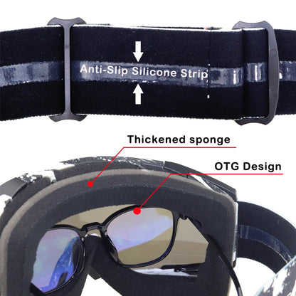 Youth MX Goggles with Tearoffs Windproof Motocross Glasses Men Dual-Cycle Defogging UV400 Protection Dirt Bike Enduro Goggles