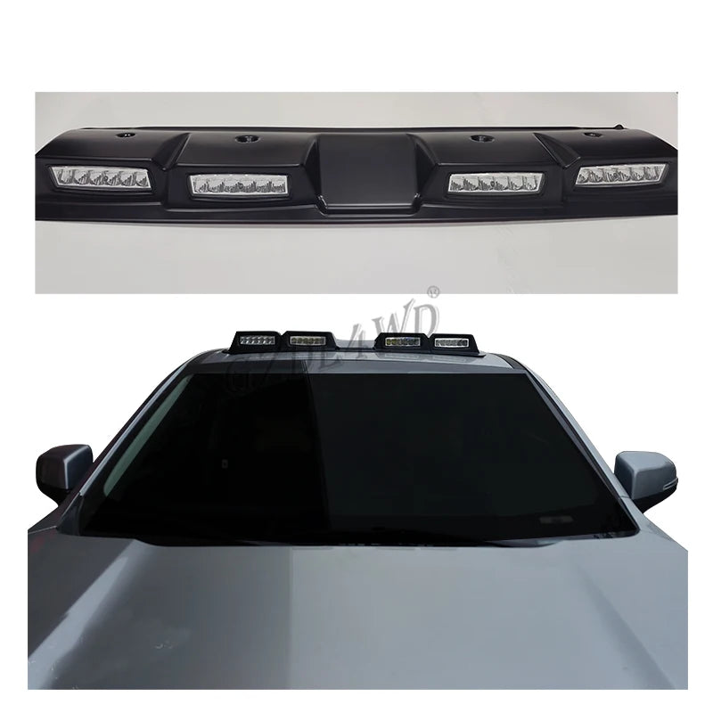 GZDL4WD Universal Button Control 4 Lens ROOF TOP BAR DRIVING POD LIGHTS Led OFFROAD FOG SPOT HEAD LAMPS Without Antenna