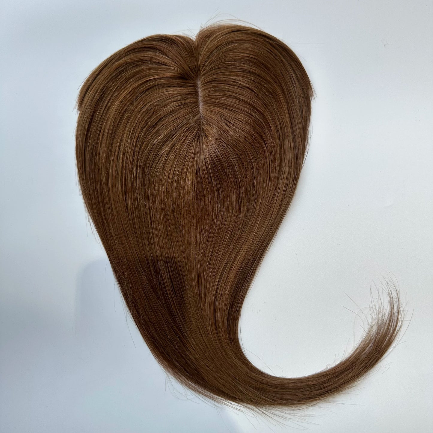 Lace Front Topper For Women Human Hair With Pre-Cut Bangs & Middle Part | 10x12cm 12inch Easy To Wear Wig
