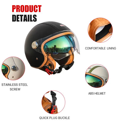 Japan Imported The New DOT Standard Certified Electric Motorcycle Helmet Female Winter Warm Male High Quality and Safety