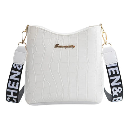 New Women'S Classic Shoulder Handbag Multi-Functional Fashion Crossbody Bag Wide Shoulder Strap Mini Pu Leather Mobile Wallet