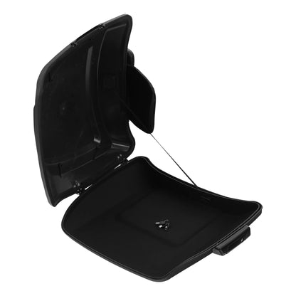 Motorcycle Razor  Trunk w/ Backrest For Harley  Touring Road King Electra Glide Street Glide Road Glide 2014-2025