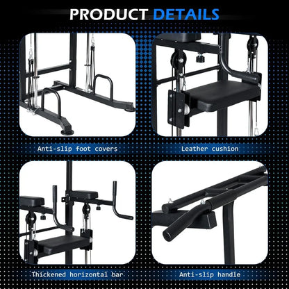 Power Tower Dip Station Pull Up Bar Exercise Tower, Free Standing Pull Up Bars For Home Gym Strength Training Workout Equipment