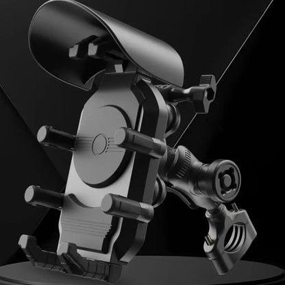 1Pc 360 Rotation Motorcycle Phone Holder Anti Vibration Sunshade Bicycle Phone Mount Anti-Fall Adjustable Bike Cellphone Support