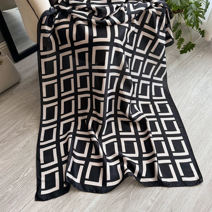 Luxury Brand Scarf Spring Summer Women Beach Sunscreen Fashion Party Shawl China Quality Silk Lady Popular Print Scarves Hijab