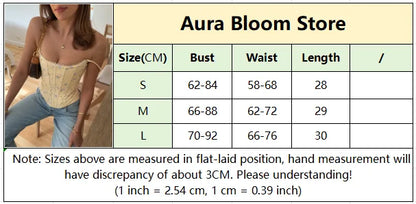 Yellow Flora Printed Corset Top Women Sexy Sleeveless Fishbone Bodycon Spaghetti Strap Lace Up Tops 2026 Lady Summer Party Vest