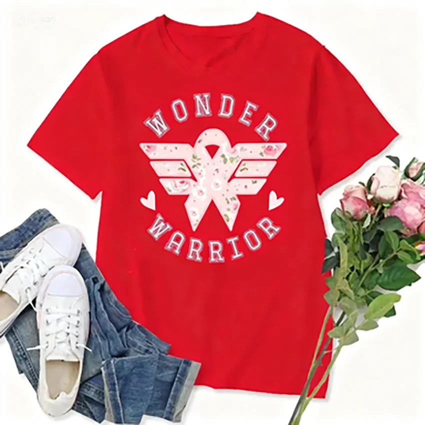 We Wear Pink Graphic T Shirts Coquette Pink Breast Cancer Awareness Women T-shirt Wonder Tees