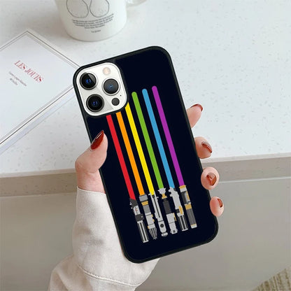 Rainbow Pride Phone Case For iPhone 17 Air 14 15 16 16e 13 12 Max Cover For Apple 14 15 16 16e 11 Pro Max Plus Coque
