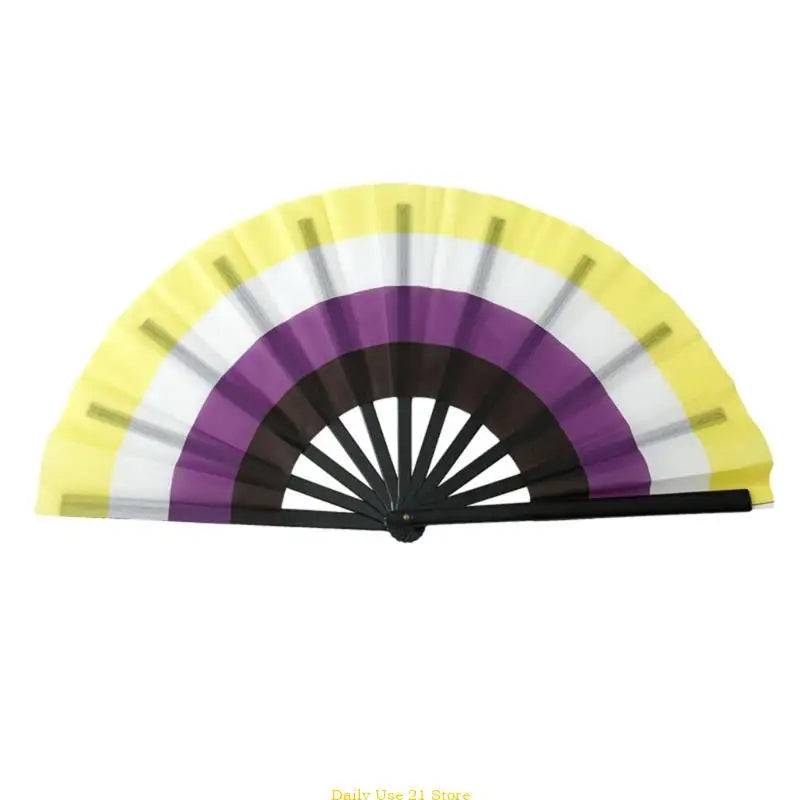 Rainbows Folding Fan Colourful Fan LGBTs Gay Prides Party Summer Music Festival