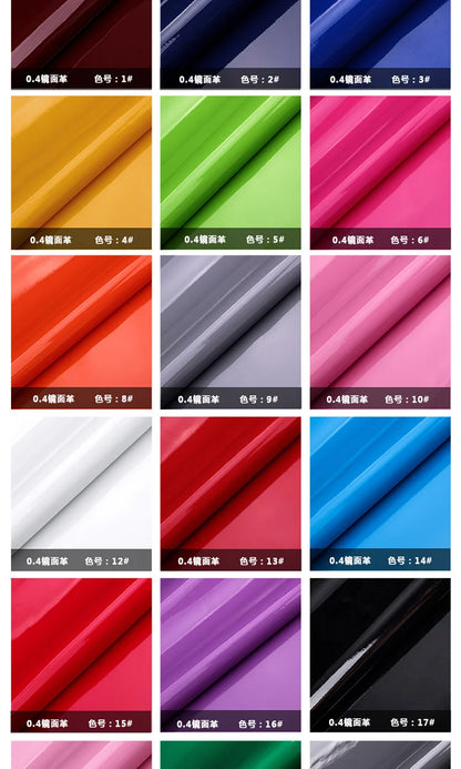Pvc Patent Leather Fabric By The Meter for Jacket Skirt Bag Clothes Diy Sewing Cloth Waterproof Slightly Hard Wearable Glossy