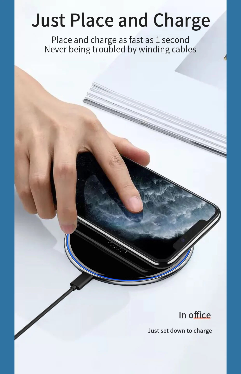 Essager 15W Qi Wireless Charger Fast Wireless Charging Pad Quick Induction Wirless Charger For iPhone 14 Pro max Xiaomi mi 9 Pro
