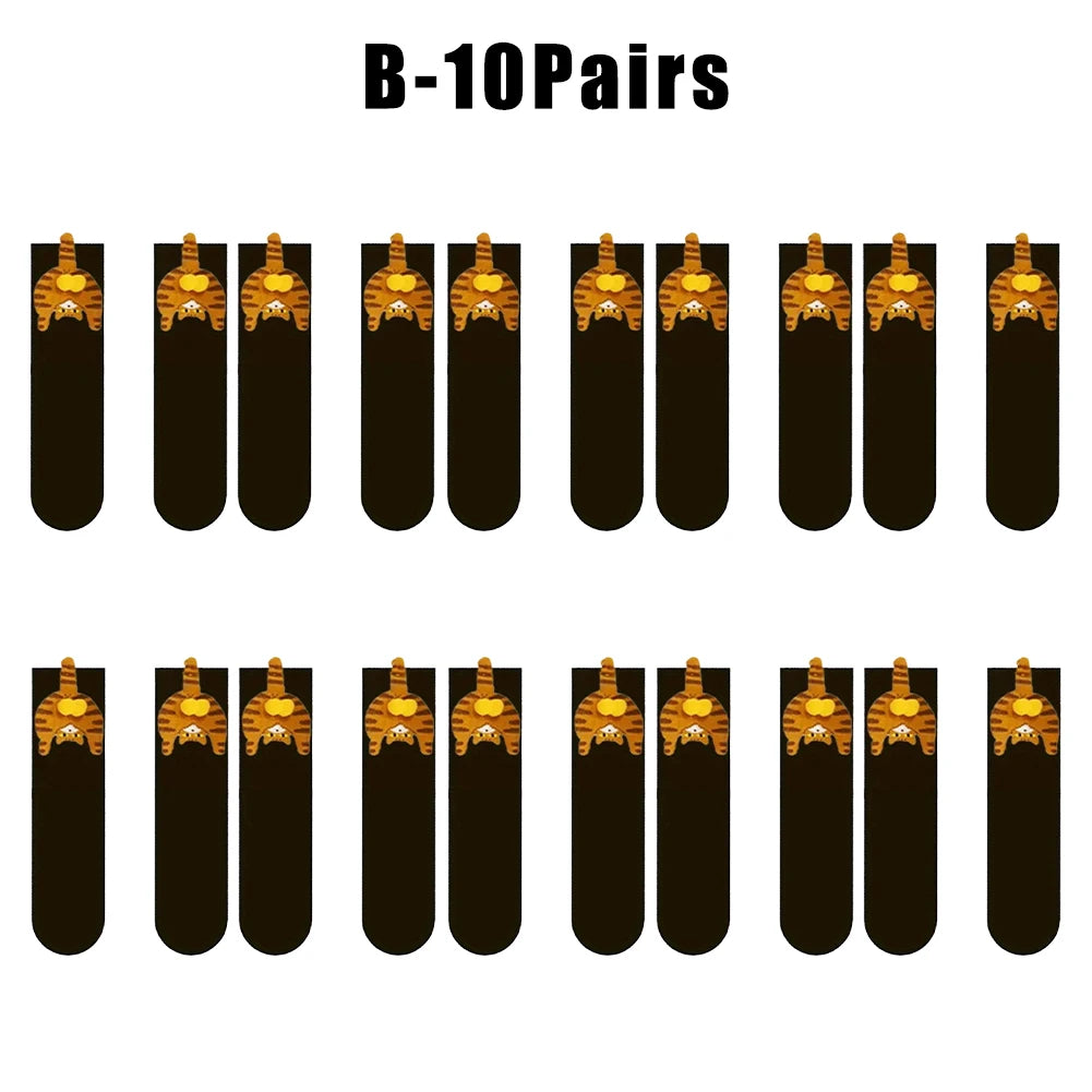 Cute Cat Socks with Balls Funny Cotton Socks Breathable Soft Cotton Socks Girl Women Socks Novelty Gifts for Cat Lovers
