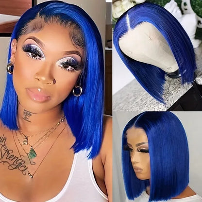 Soft Hair13x4 Straight Synthetic Lace Front Wig for Women Ombre Platinum Blonde Ash Roots Glueless Heat Resistant Fiber Hair Wig