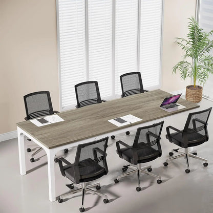 6.5 FT Conference Room Table, 78.74" W x 27.56" D Large Office Conference Table, Modern Seminar Meeting Table Desk, Customized