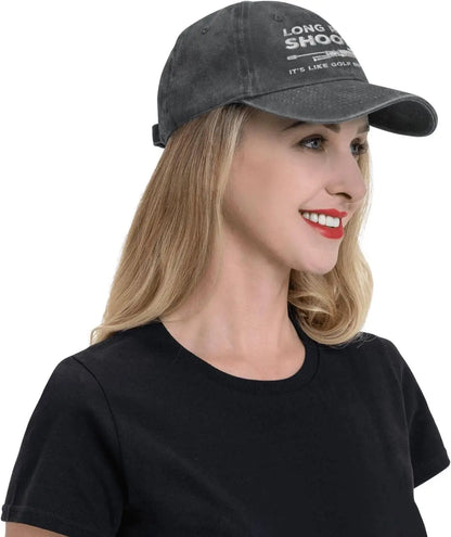 Funny Hat Long Ranges Shooting It's Like Golf But for Men Hat Men Dad Hats Cool Caps
