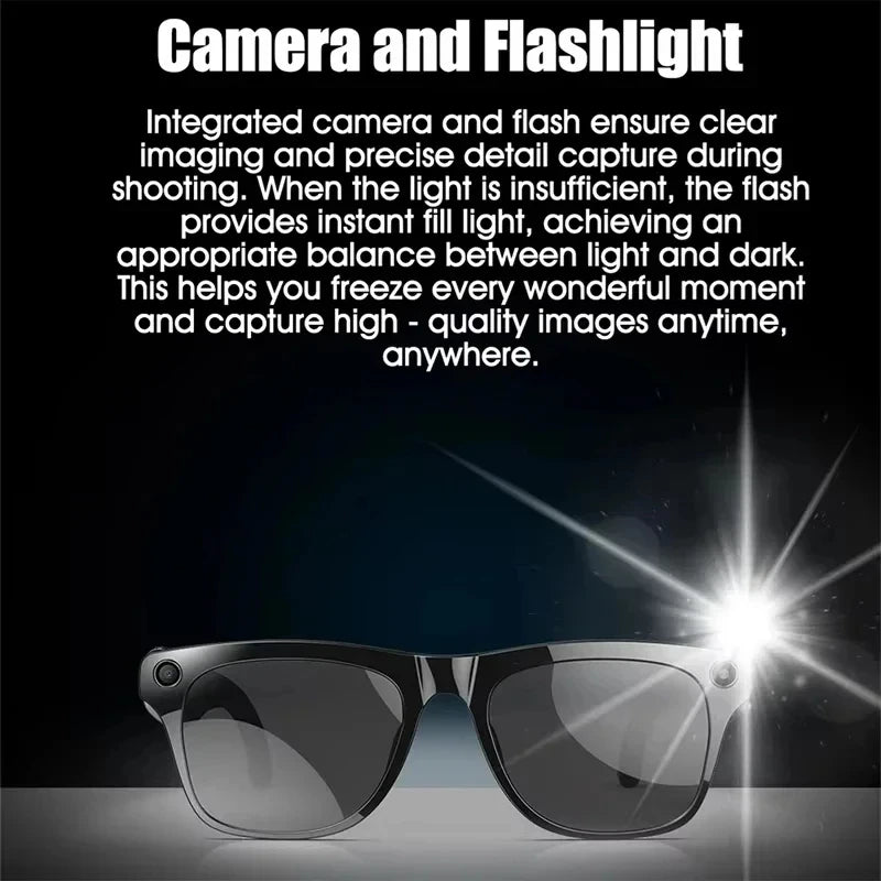 8K HD Smart Glasses AI GPT Camera Bluetooth Call 260Mah Battery Voice Assistant Translate office Identify Objects Smart 2026 New
