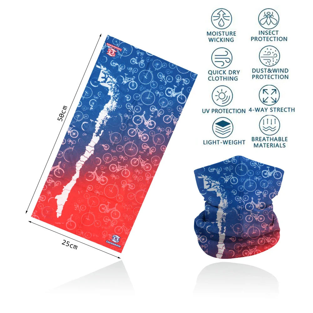 Motorcycling Running Outdoor Sports Face Bandanas Men Neck Warm Gaiter Women Headscarf UV Protection Seamless Tube Face Shield