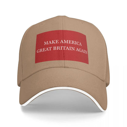 MAKE AMERICA GREAT BRITAIN AGAIN Baseball Cap Vintage Kids Hat designer cap fishing hat Women's Men's