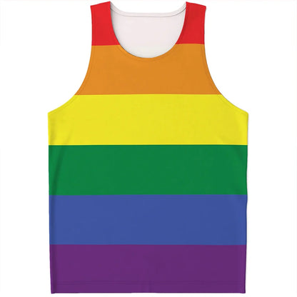 Rainbow LGBT Pride Pattern Tank Top Summer Fashion Colorful Men Women 3D Printed Sleeveless T Shirt Casual Harajuku Loose Vest