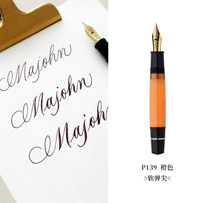 New MAJOHN P139 P138 P136 Classic Flex Nib Fountain Pen  Flexes Nib Pen Softness Flexare Business Modification Writing Pen ES ER